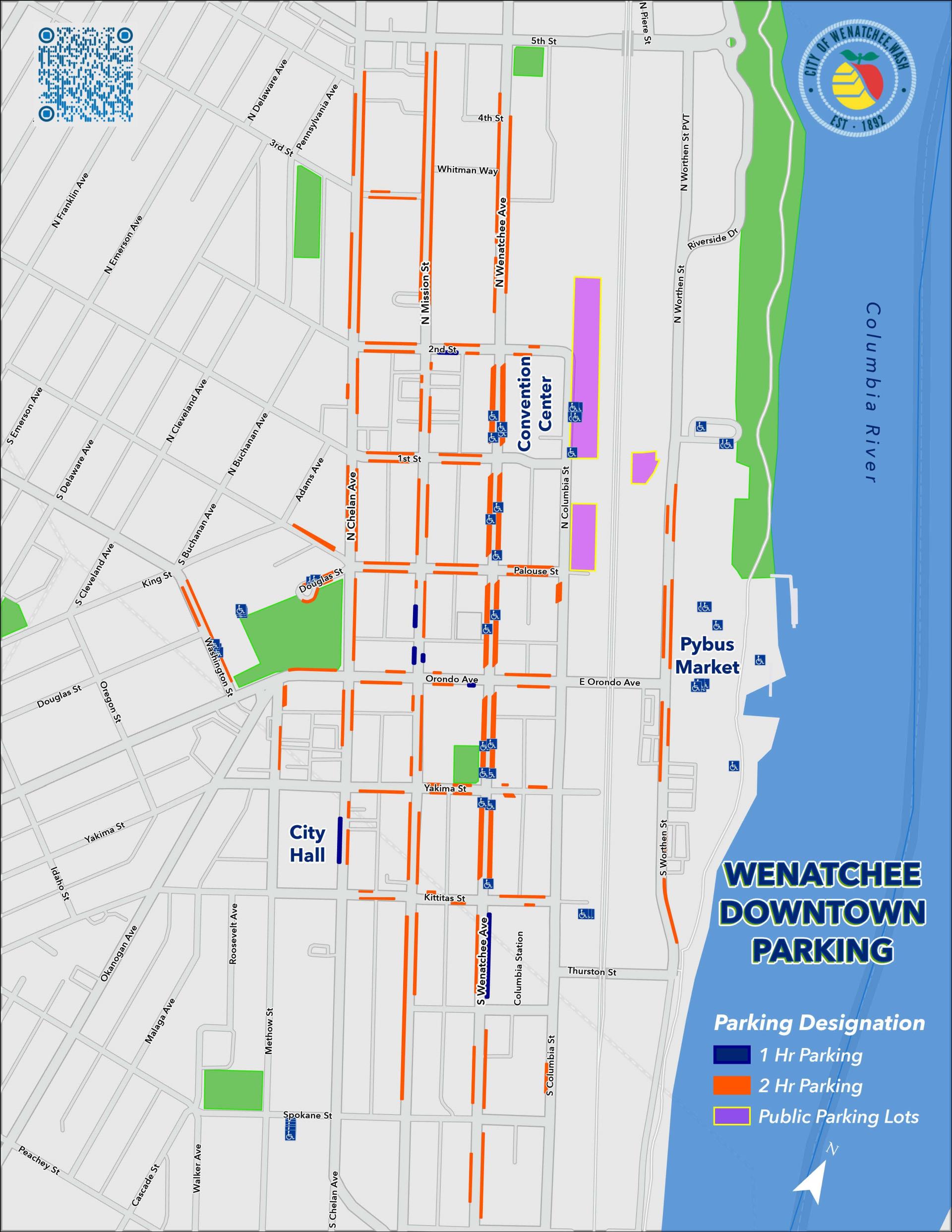 Wenatchee Parking Map_Revised