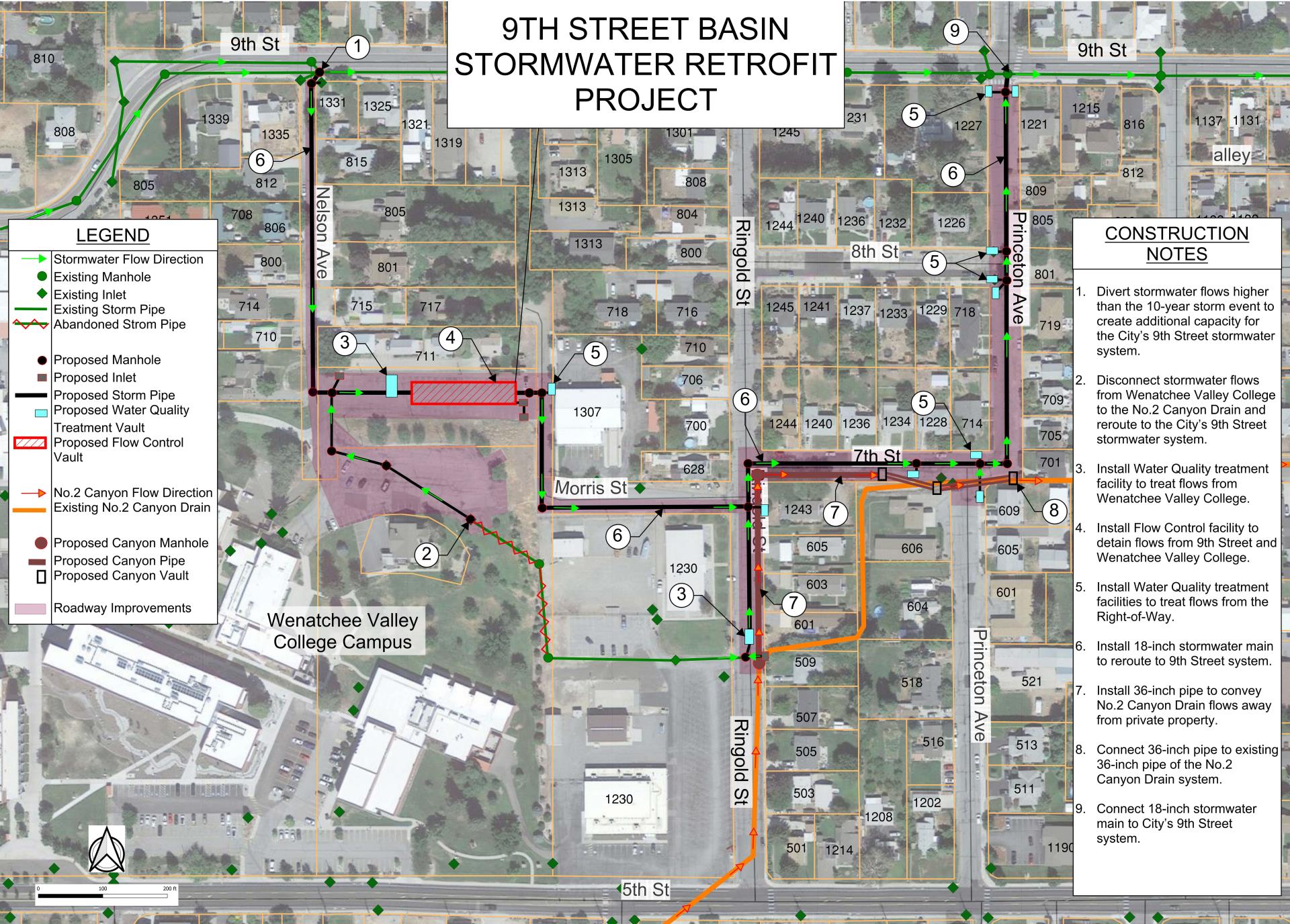 9th Street Stormwater Retrofit Design Map